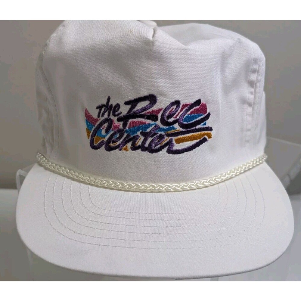 The Rec Center Hat Baseball Cap White Strapback Nampa Idaho Recreation Center